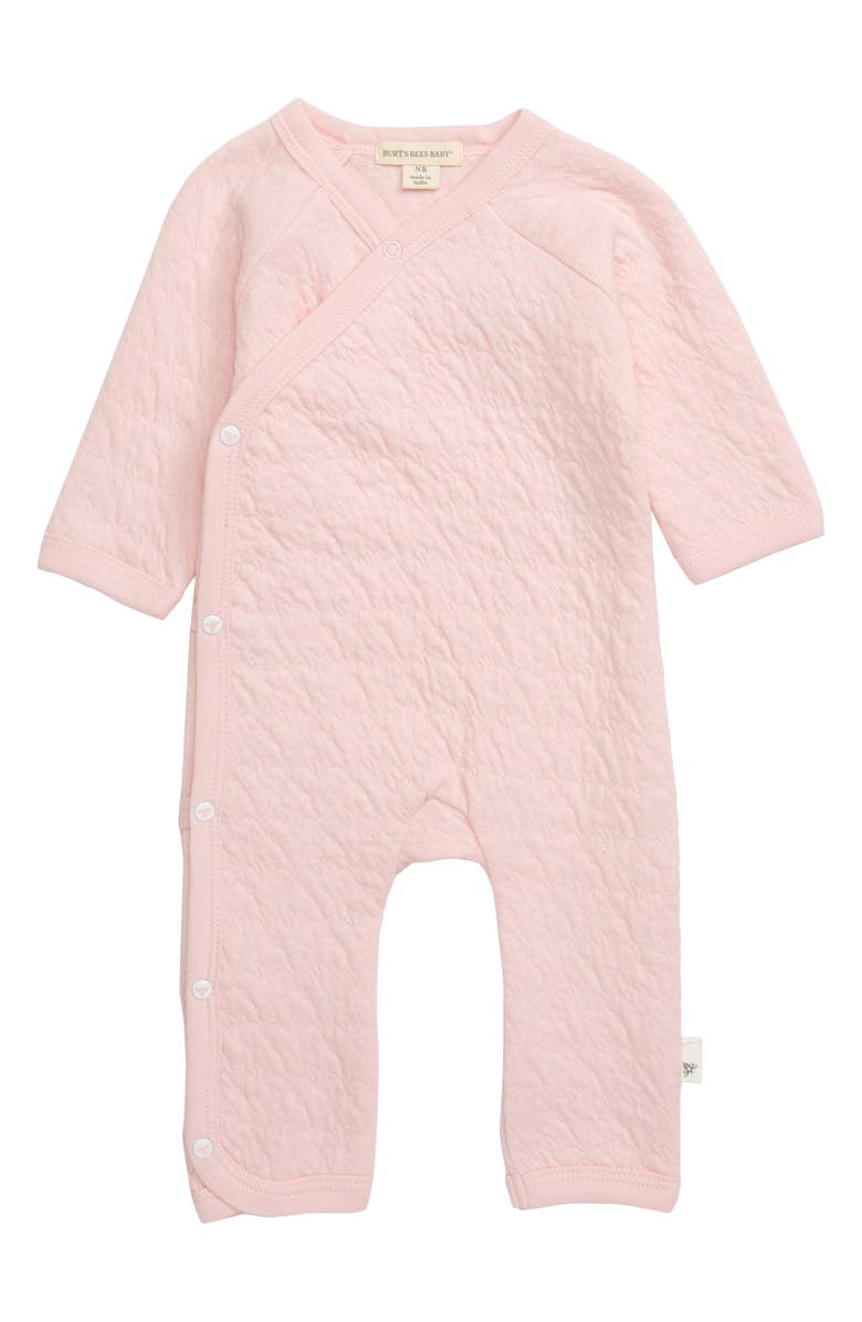 Burt's Bees Baby Burt's Bees Quilted Organic Cotton Romper, Main, color,