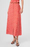 French Connection Agnes Ditsy Floral Crepe Midi Skirt