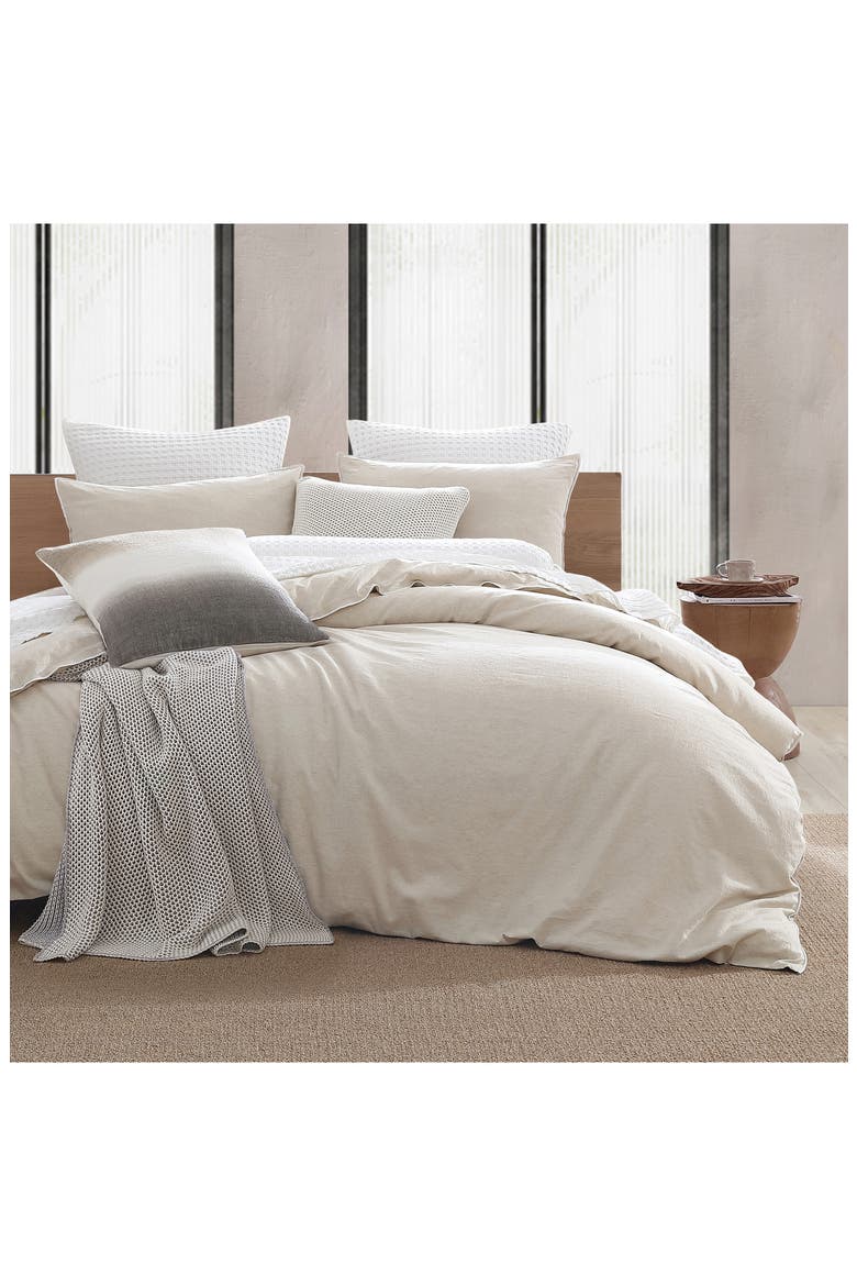 Washed Linen & Cotton Duvet Cover & Sham Set, Alternate, color, LINEN