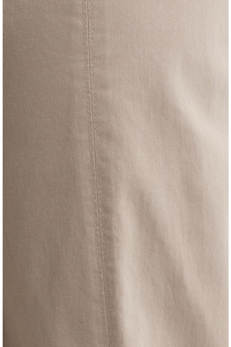 Skyrise Exposed Button Cuffed Wide Leg Twill Pants, Alternate, color, MOONROCK