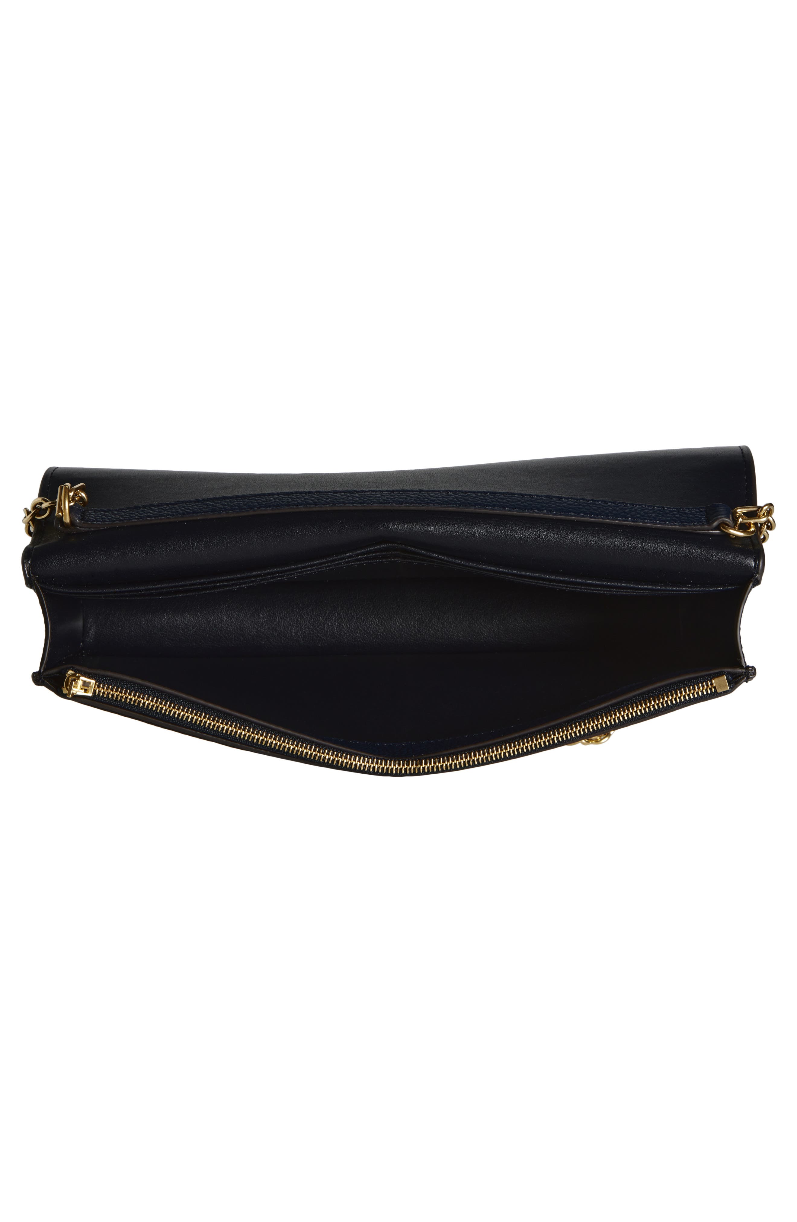 Mulberry Darley Leather Clutch, Alternate, color, Night Sky