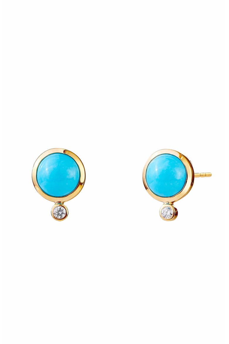 Cirra Mini Studs, Main, color, Turquoise