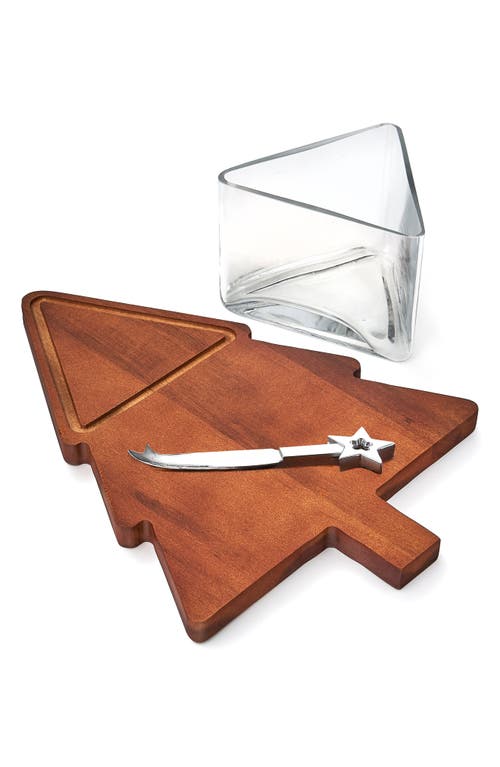 Godinger Tree Cheese Cloche Board In Brown