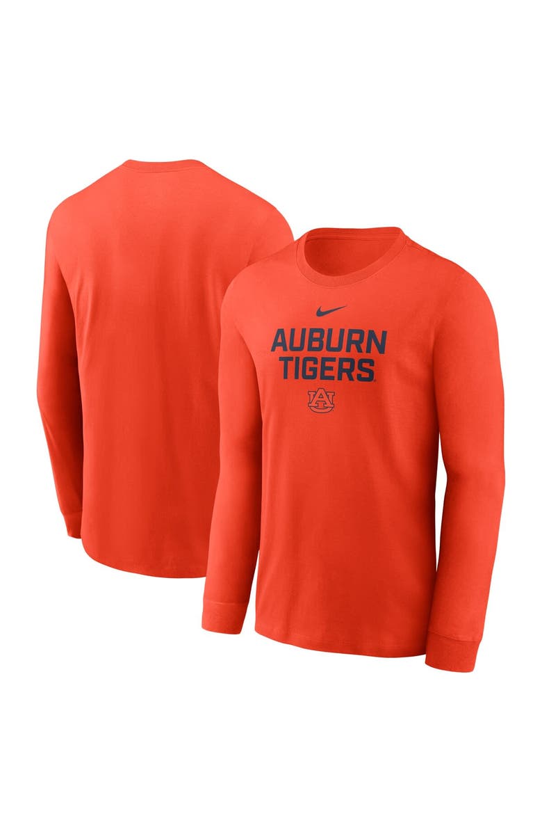 Nike Men's Nike Orange Auburn Tigers 2025 Sideline Dri-FIT Long Sleeve T-Shirt, Alternate, color, Orange