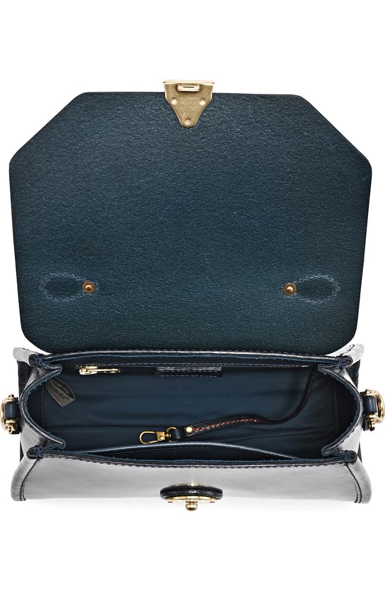 OLD TREND Laurel Genuine Leather Classic Everyday Satchel, Alternate, color, Navy