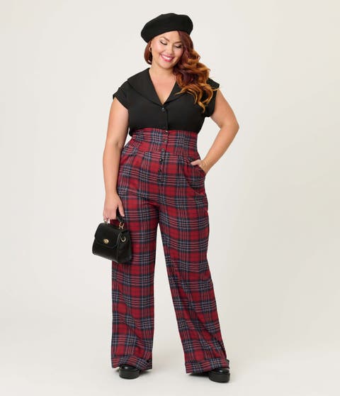 Plus Size High Waist Trouser