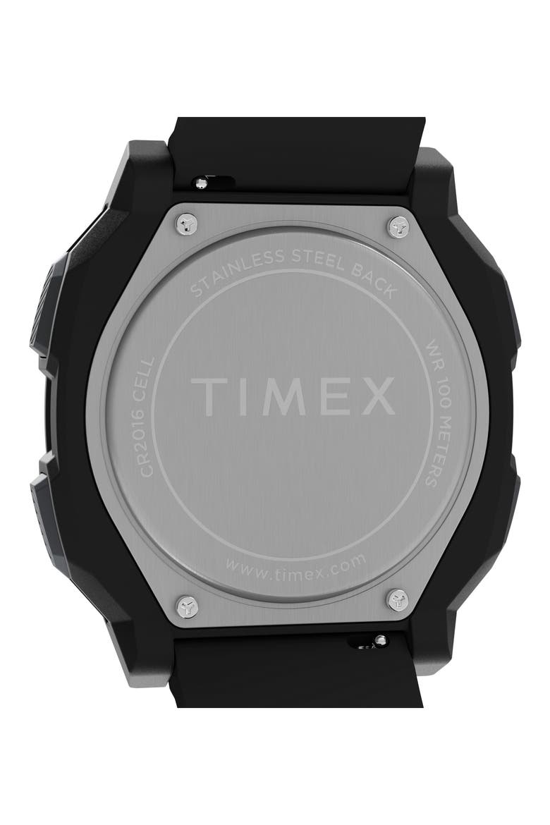 Expedition® Ridge Silicone Strap Digital Watch, 43mm, Alternate, color, DIGITAL NEG DISPLAY