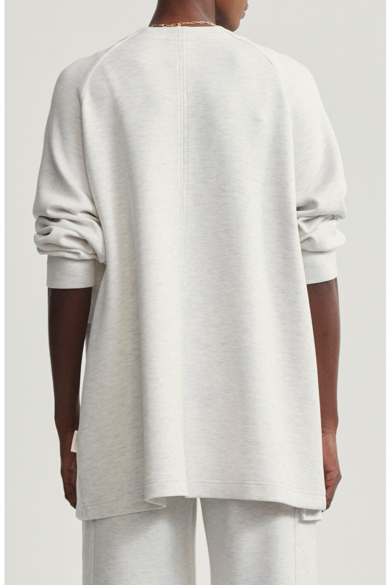 Augusta DoubleSoft® Zip-Up Sweatshirt, Alternate, color, IVORY MARL