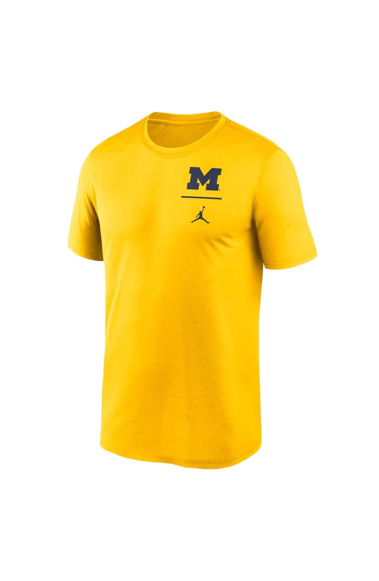 Jordan Brand Men's Jordan Brand Maize Michigan Wolverines Primary Logo Legend Performance T-Shirt, Alternate, color, 