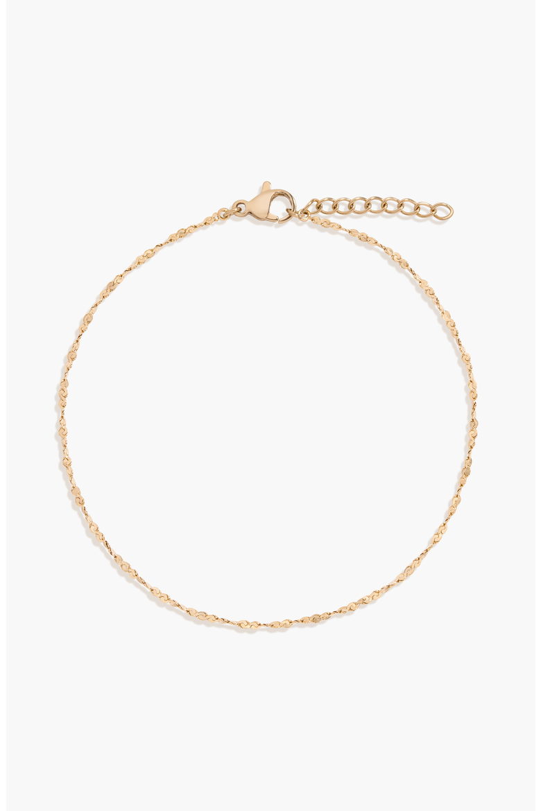 Unbreakable Barely There Chain Anklet, Main, color, White