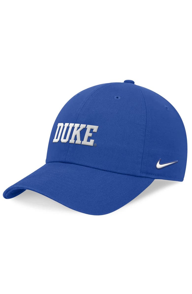 Nike Men's Nike Royal Duke Blue Devils 2024 On-Field Club Adjustable Hat, Main, color,