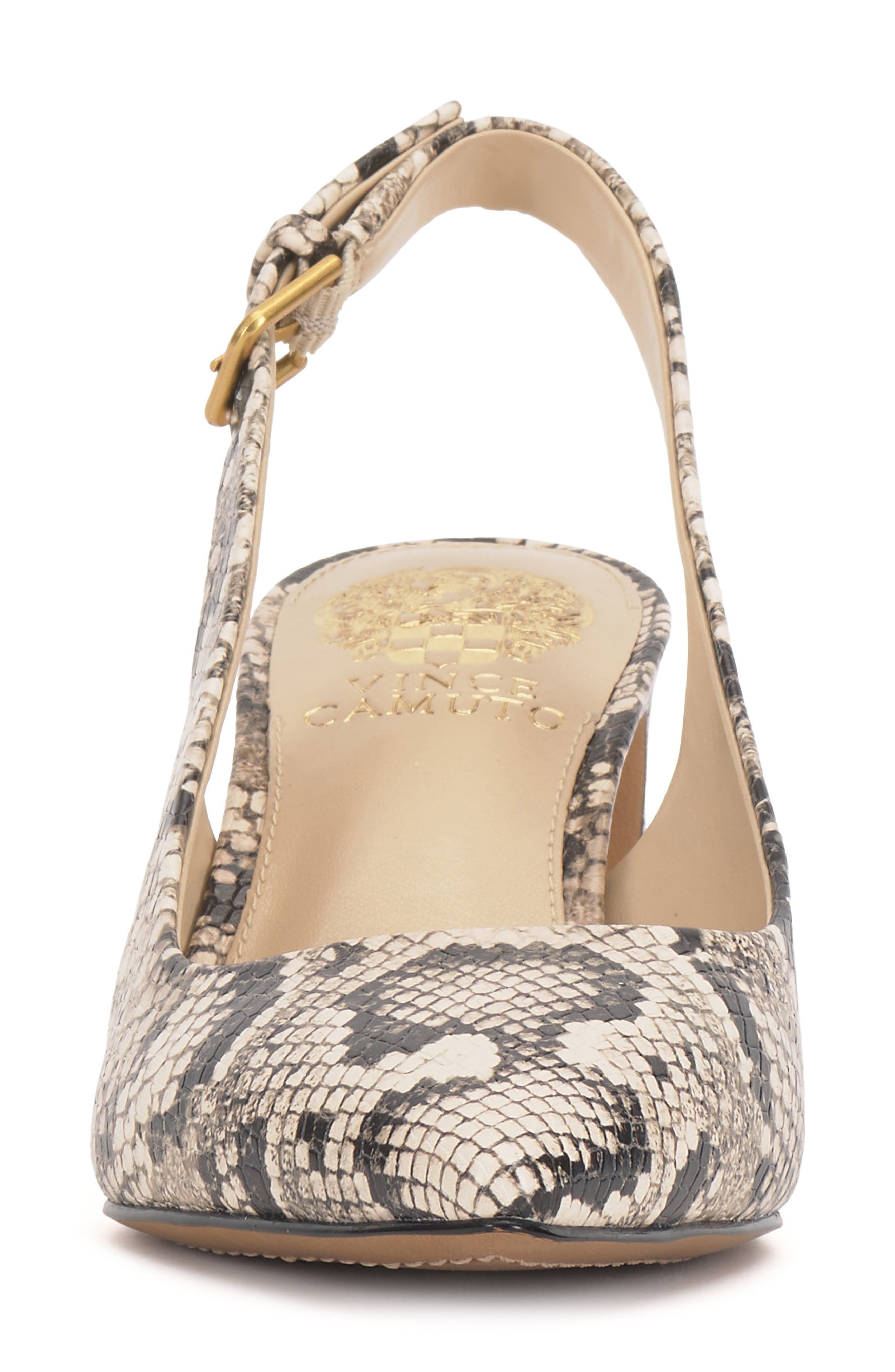 Hamden Pointed Toe Slingback Pump, Alternate, color, BLACK/ CREAM