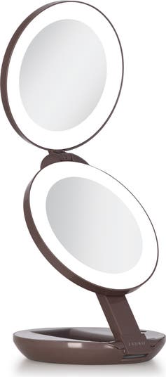 Zadro Lighted Travel Mirror with Magnification & Folding-to