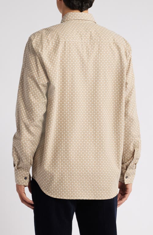 Peregrine Club Button-up Shirt In Camel