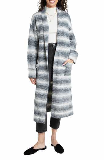 SAACHI Horizontal Stripe Longline Cardigan