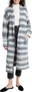 SAACHI Horizontal Stripe Longline Cardigan