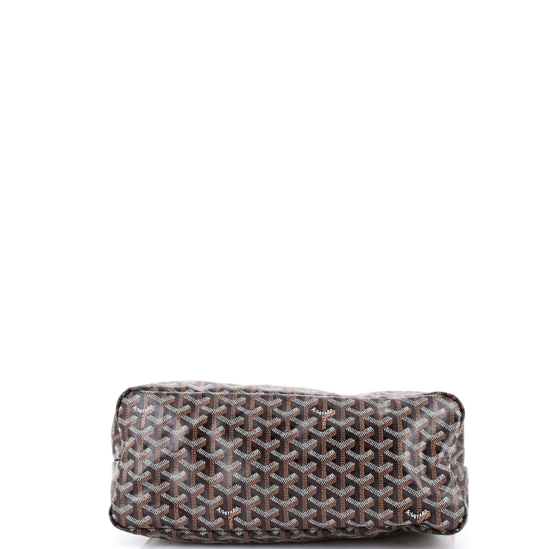 Pre-Owned Goyard Boheme Hobo Coated Canvas, Alternate, color, Black