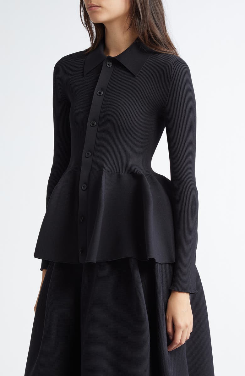 CFCL Pottery Peplum Rib Cardigan, Alternate, color, 