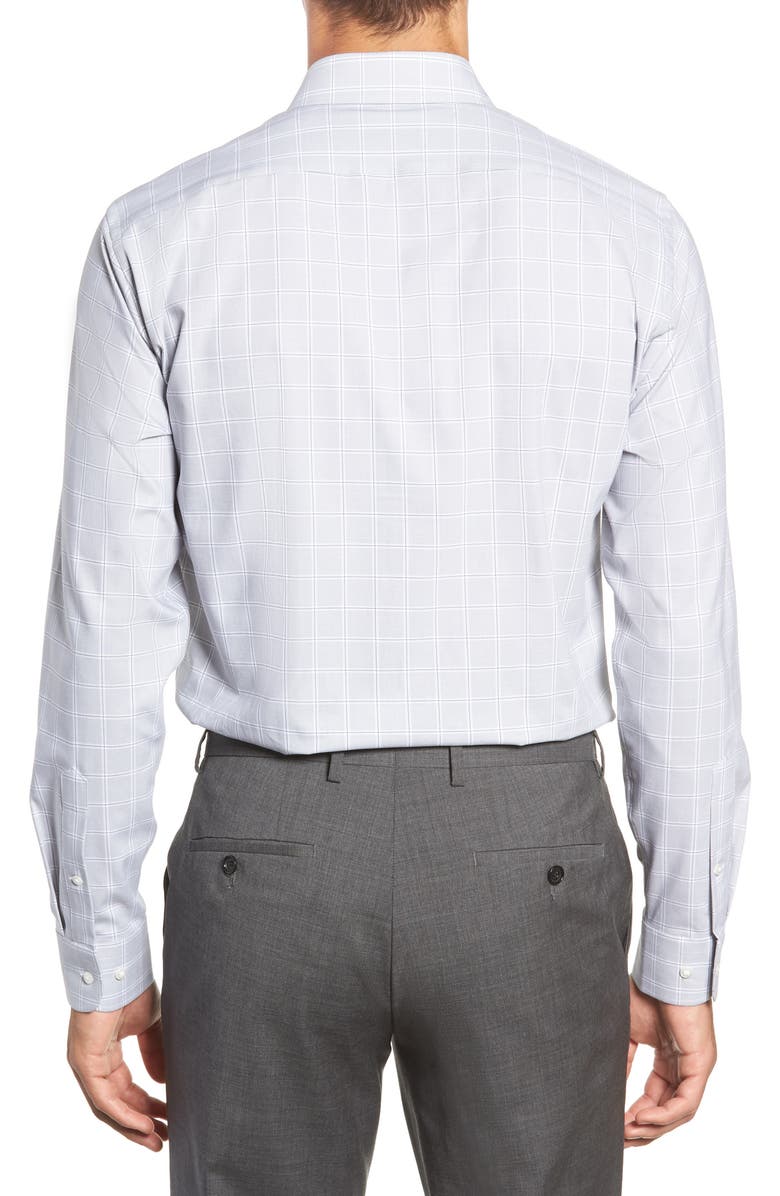 NORDSTROM MEN'S SHOP Tech-Smart Trim Fit Check Dress Shirt, Alternate, color,