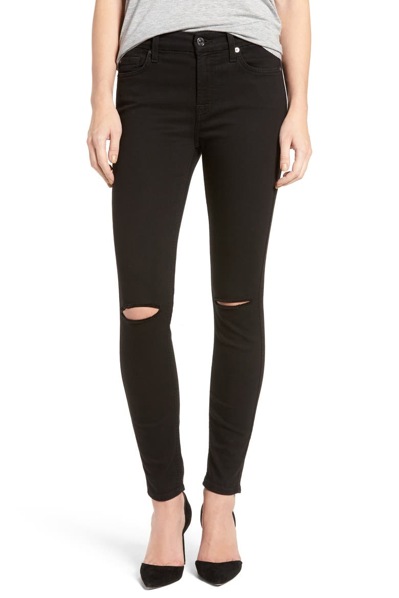 b(air) Ankle Skinny Jeans, Main, color, BAIR BLACK 2
