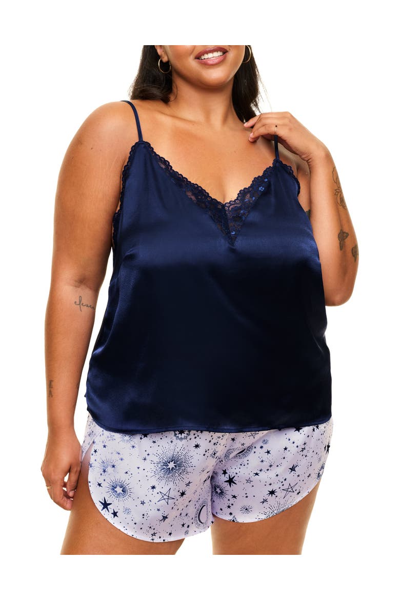 Linny Pajama Cami & Shorts Set, Main, color, Novelty purple
