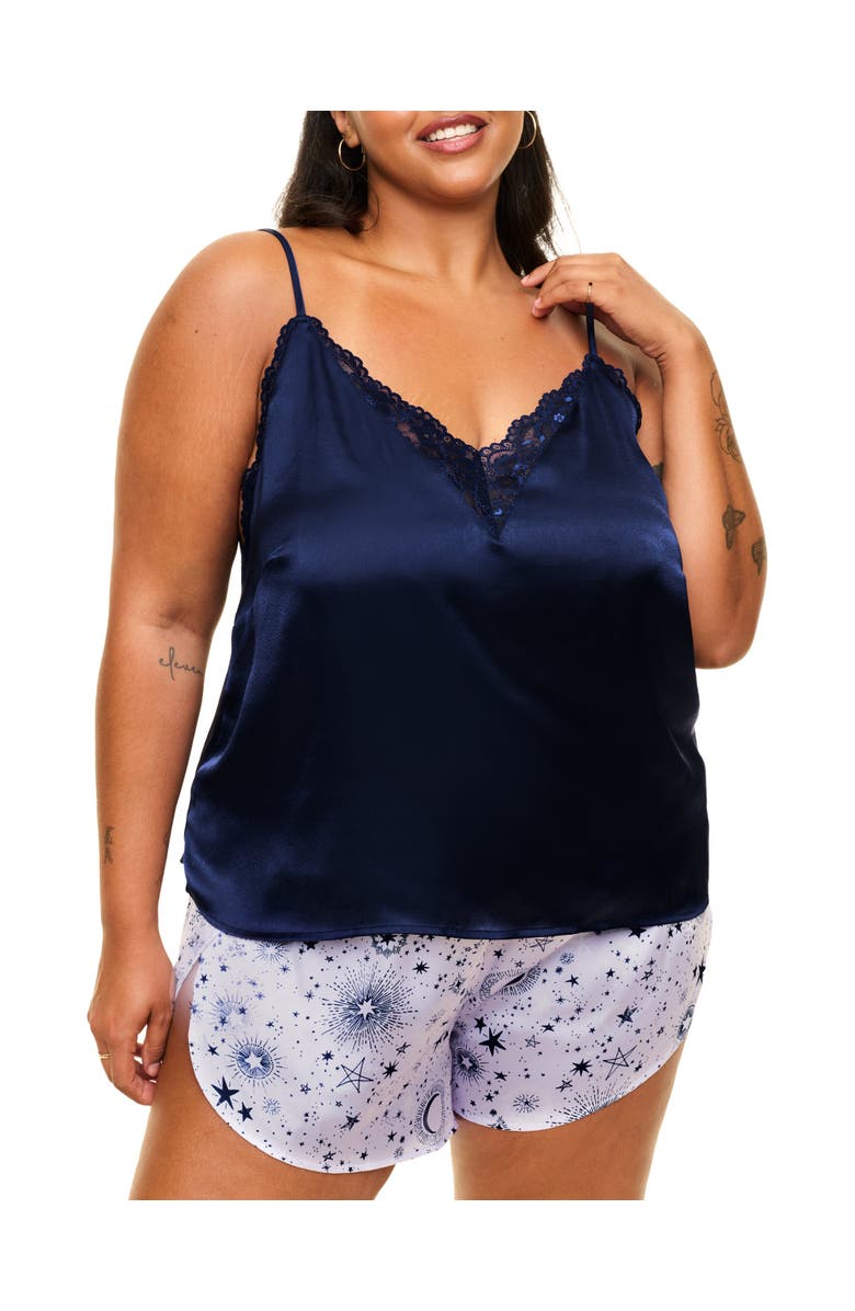 Adore Me Linny Pajama Cami & Shorts Set, Main, color, Novelty Purple