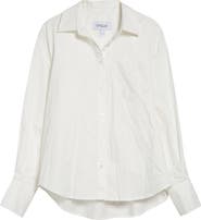 Derek Lam 10 Crosby Edeline Cotton Button-Up Shirt with Tie