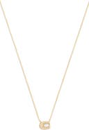 COACH Pavé Signature C Short Pendant Necklace