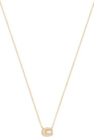 COACH Pavé Signature C Short Pendant Necklace