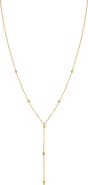 Bony Levy 14K Gold Beaded Y-Necklace