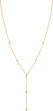 Bony Levy 14K Gold Beaded Y-Necklace