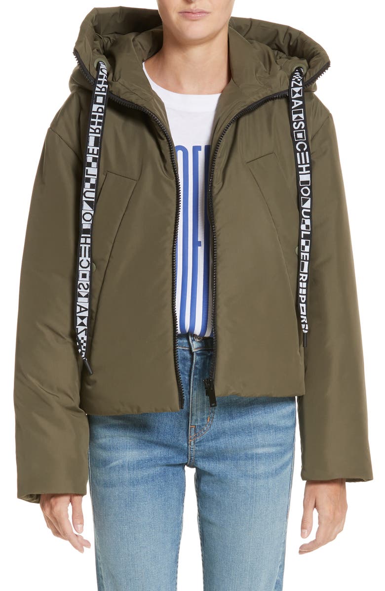 Proenza Schouler PSWL Padded Short Windbreaker, Main, color, 