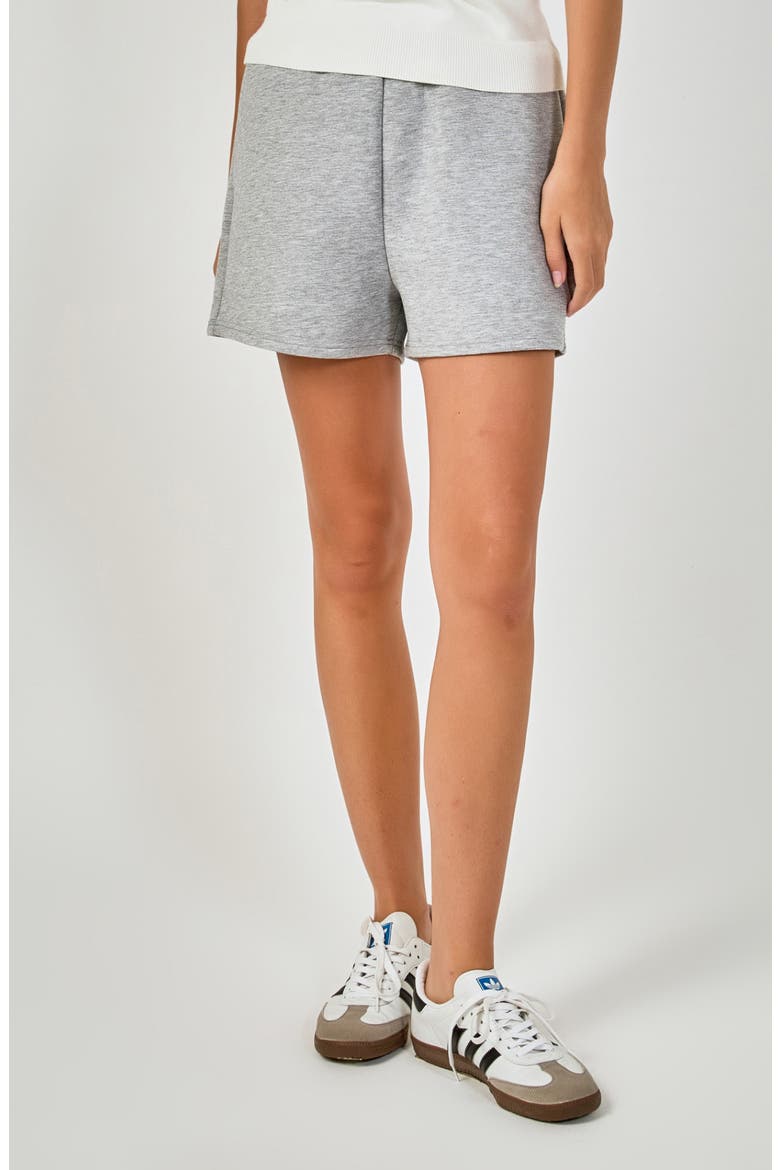 Pocketed Shorts, Main, color, HEATHER GREY