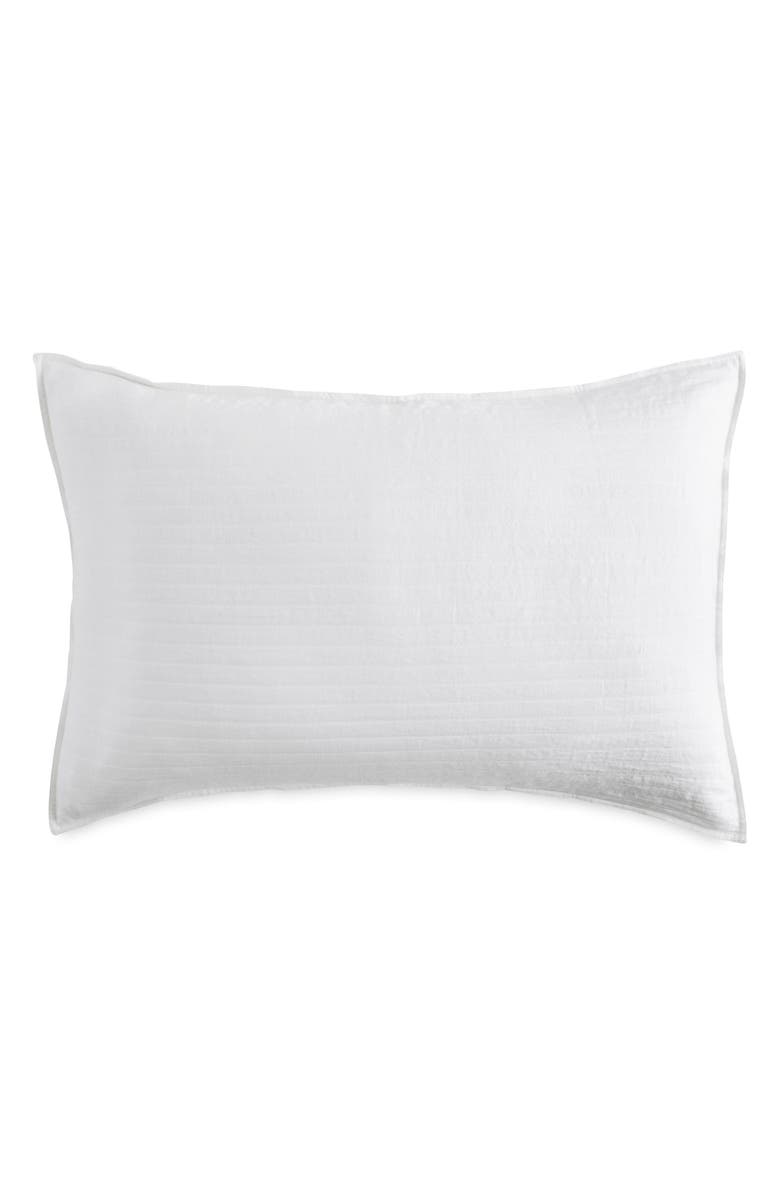 DKNY Pure PURE Comfy Pillow Sham, Main, color, White