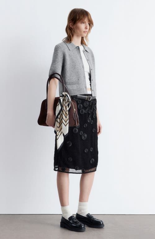 & Other Stories Short Sleeve Wool Blend Cardigan In Gold