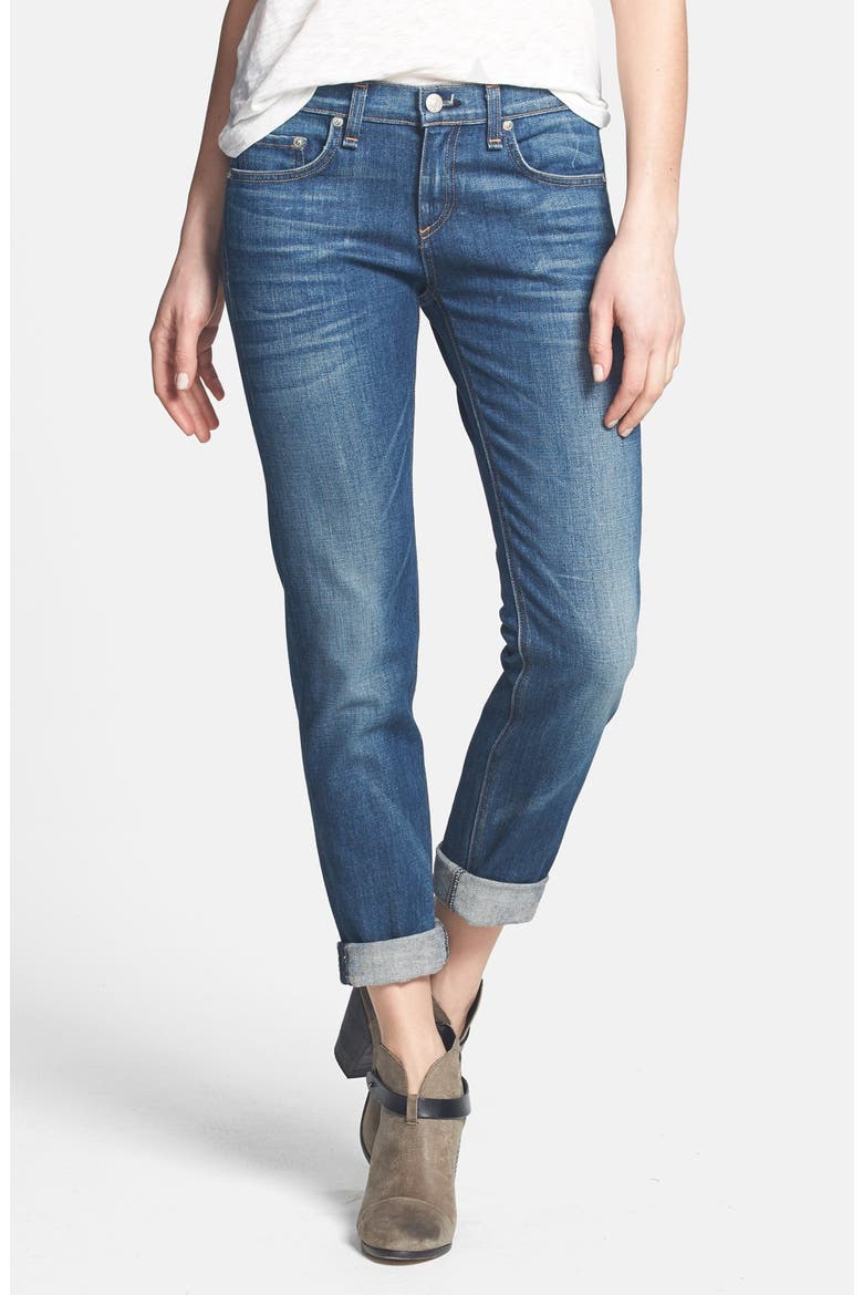 rag & bone/JEAN 'The Dre' Slim Fit Boyfriend Jeans, Main, color, BRADFORD