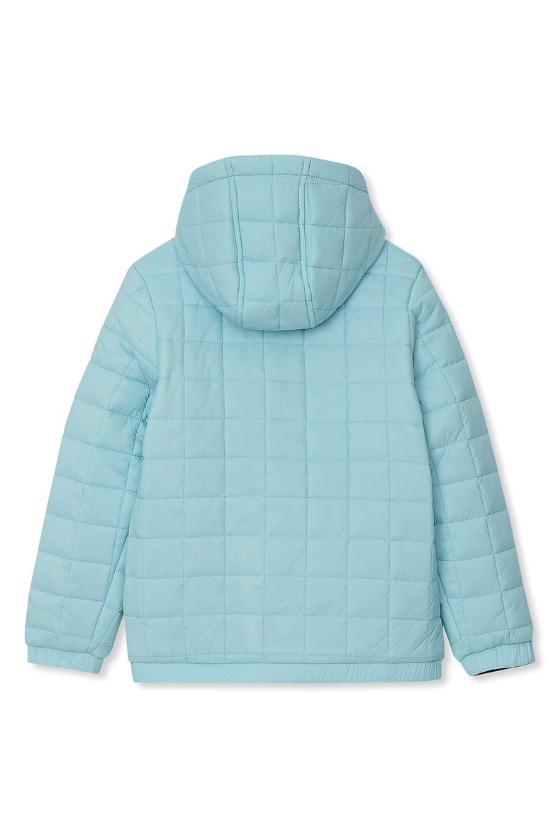 Kids Quilted Reversible Water Resistant Jacket, Alternate, color, Clearwater/Lyons Blue