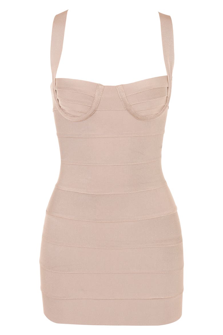buttercup bandage halter dress HOUSE OF CB Maliha Neck Underwire Minidress (Women) xxoutlet_050226