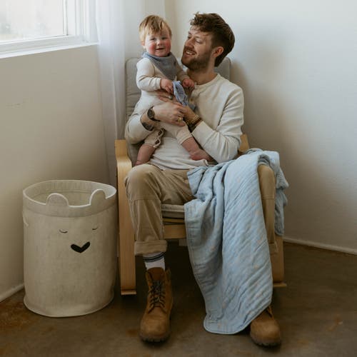 Parker Baby Co. Bear Felt Laundry Hamper
