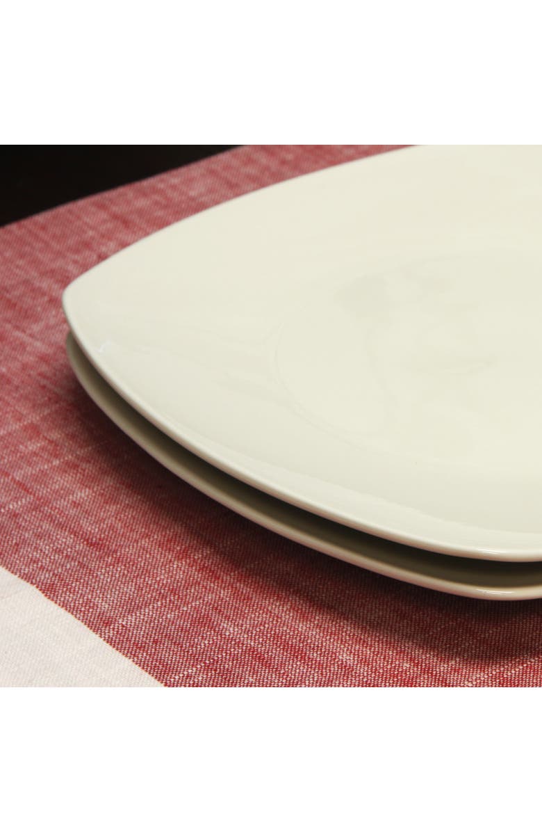 Gibson Simplicity Buffetware 8 Piece Dessert Plate, Alternate, color, White