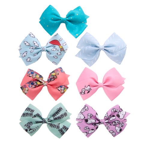 Snoopy Woodstock Hair Bows 7-Piece Set Peanuts Gifts