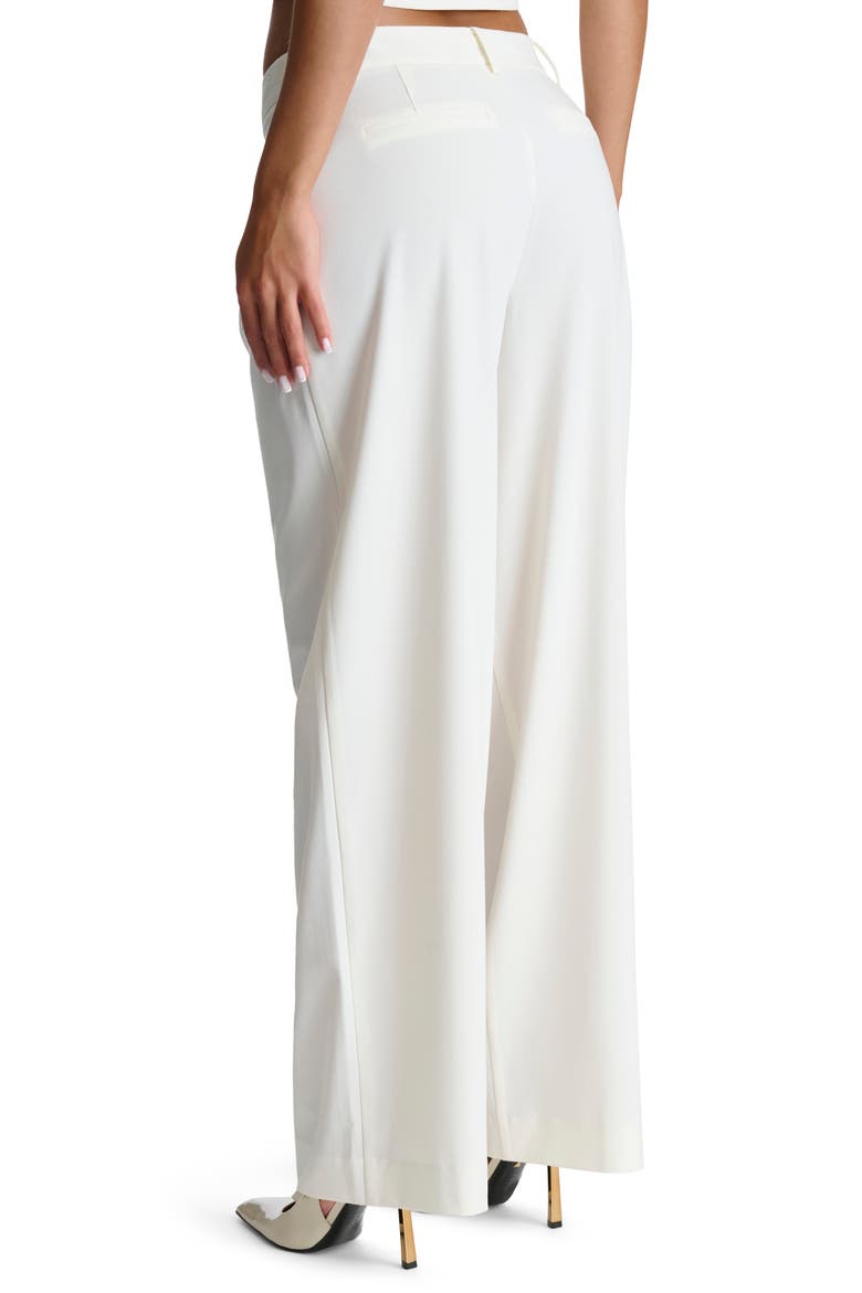 Relaxed Fit Wide Leg Pants, Alternate, color, WHITE