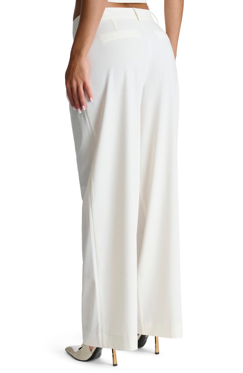 Naked Wardrobe Relaxed Fit Wide Leg Pants, Alternate, color, White