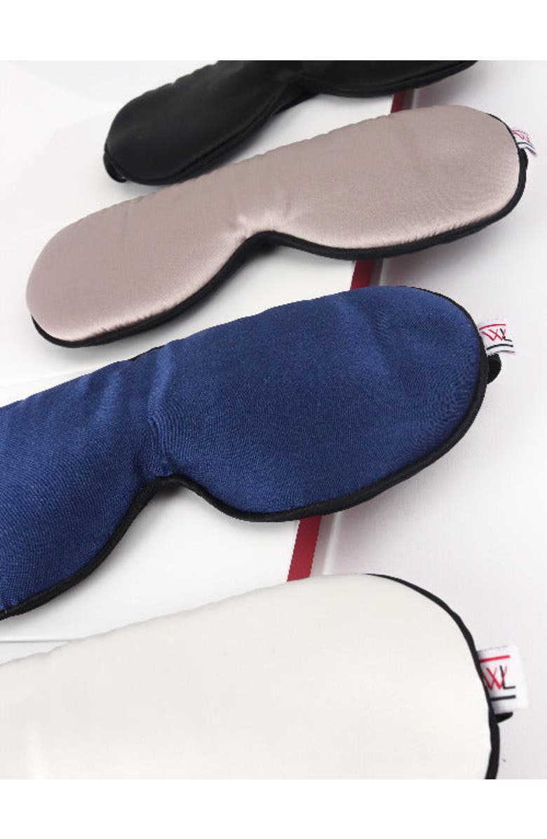 White Lotus Beauty Luxurious 100% Mulberry Silk Pillowcase and Eye Mask Set, Alternate, color, Pearl Grey