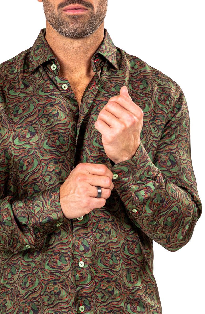 Maceoo Fibonacci Marthyr 0244 Contemporary Fit Button-Up Shirt, Alternate, color, 