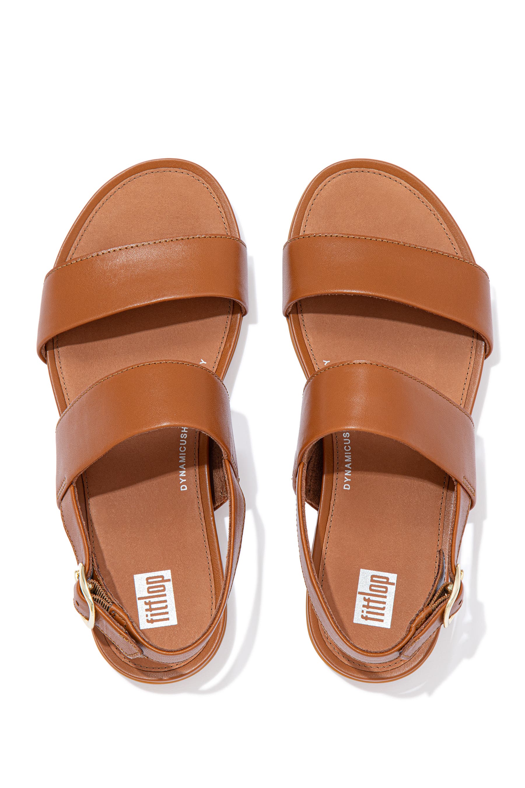 FitFlop Gracie Leather Back Strap Sandals, Alternate, color, Light Tan