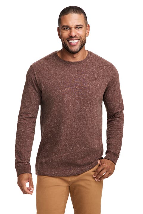 Men's 100% Cotton Legacy Long Sleeve Crew Neck T-shirt