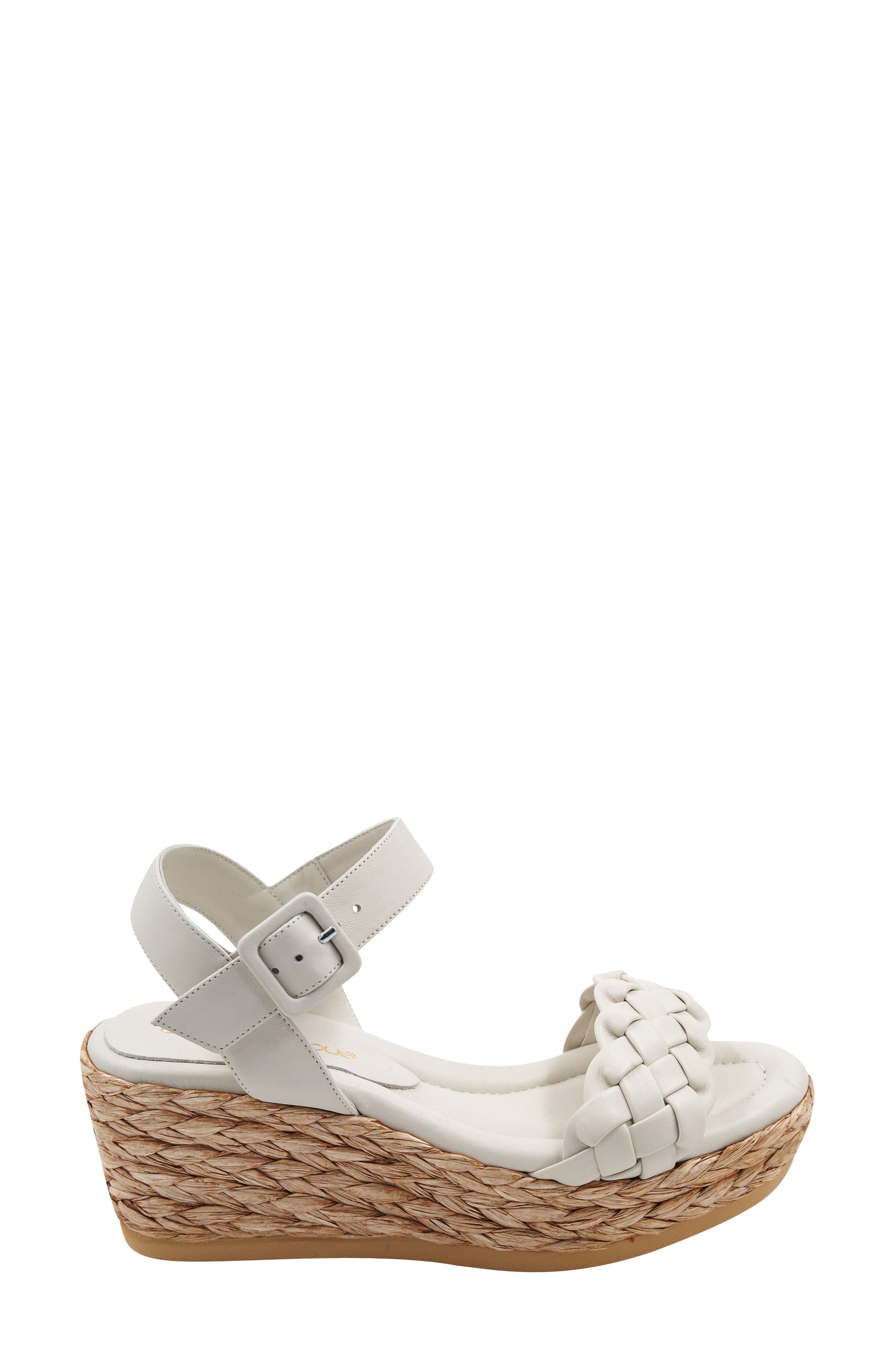 André Assous Cecilia Platform Wedge Sandal, Alternate, color, Off White