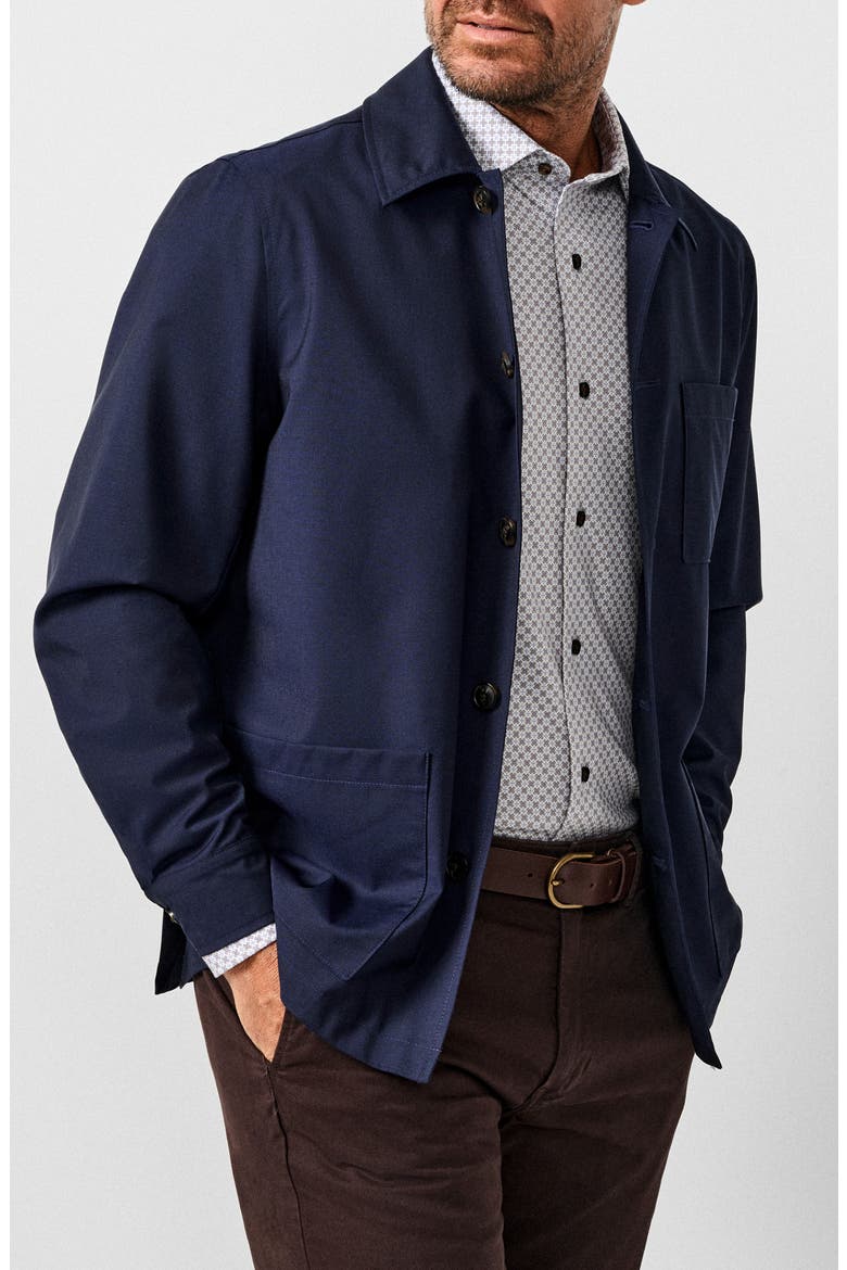 Scout Wool Rain Jacket, Alternate, color, NAVY