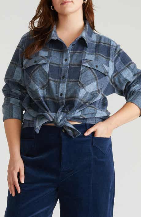 Universal Standard Maine Flannel Button-Up Shirt